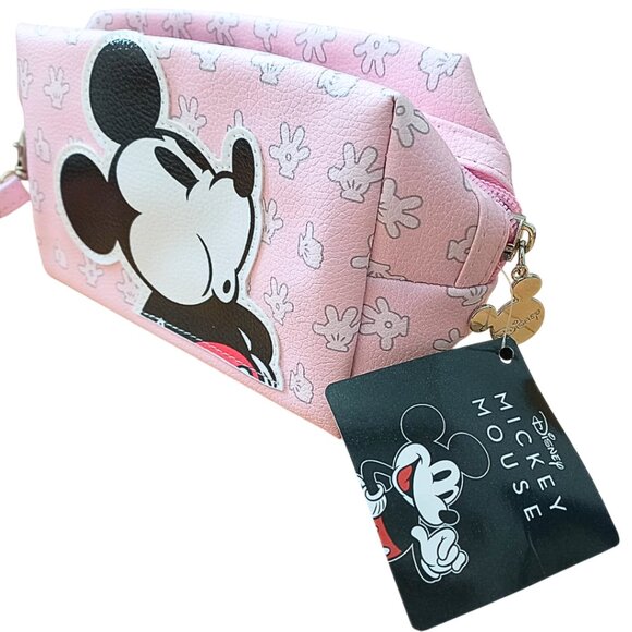 Mickey Mouse Pink Cosmetic Bag – Toiletry Pouch – Travel Friendly - Picture 3 of 5